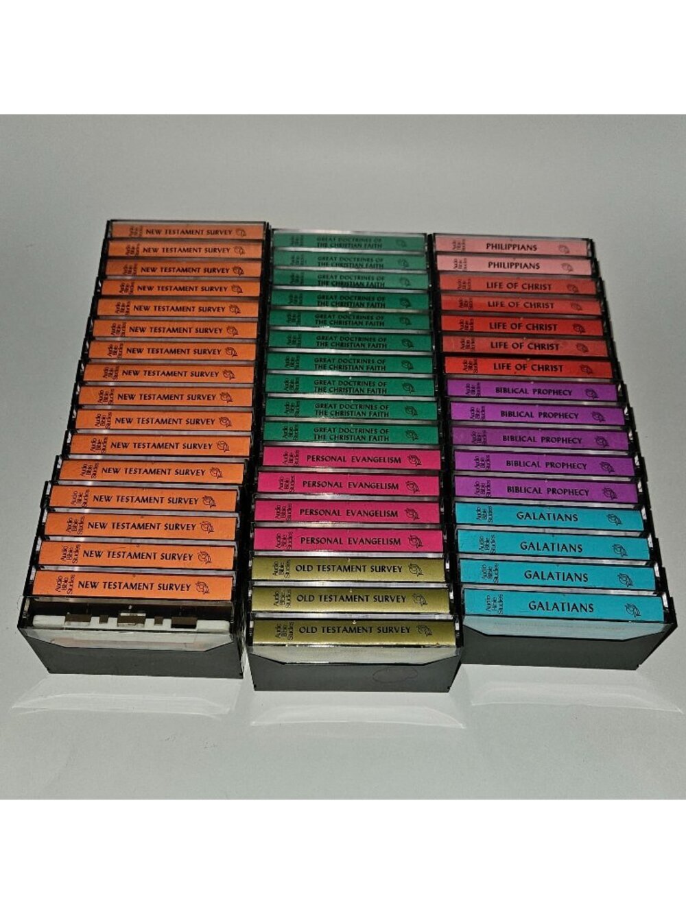 50 VTG Audio Bible Studies Cassette Lot New Old Testament Evangelism Christian